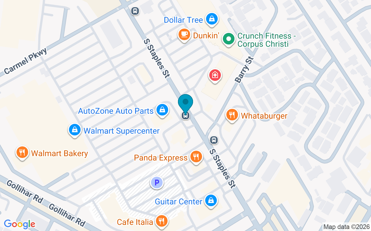 Map showing the location of Staples @ Barry