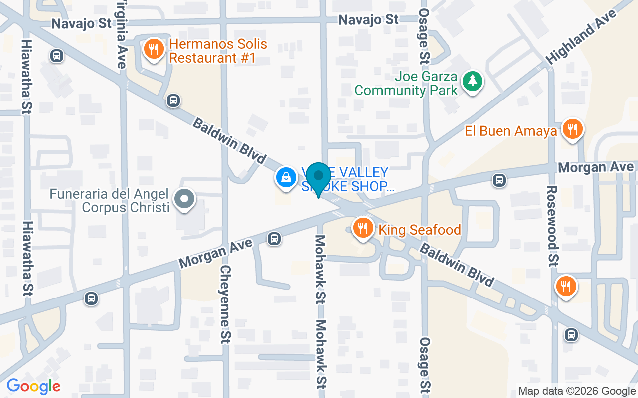 Map showing the location of Baldwin @ Morgan