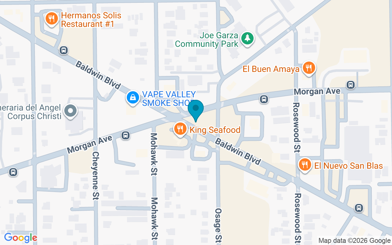 Map showing the location of Baldwin @ Morgan