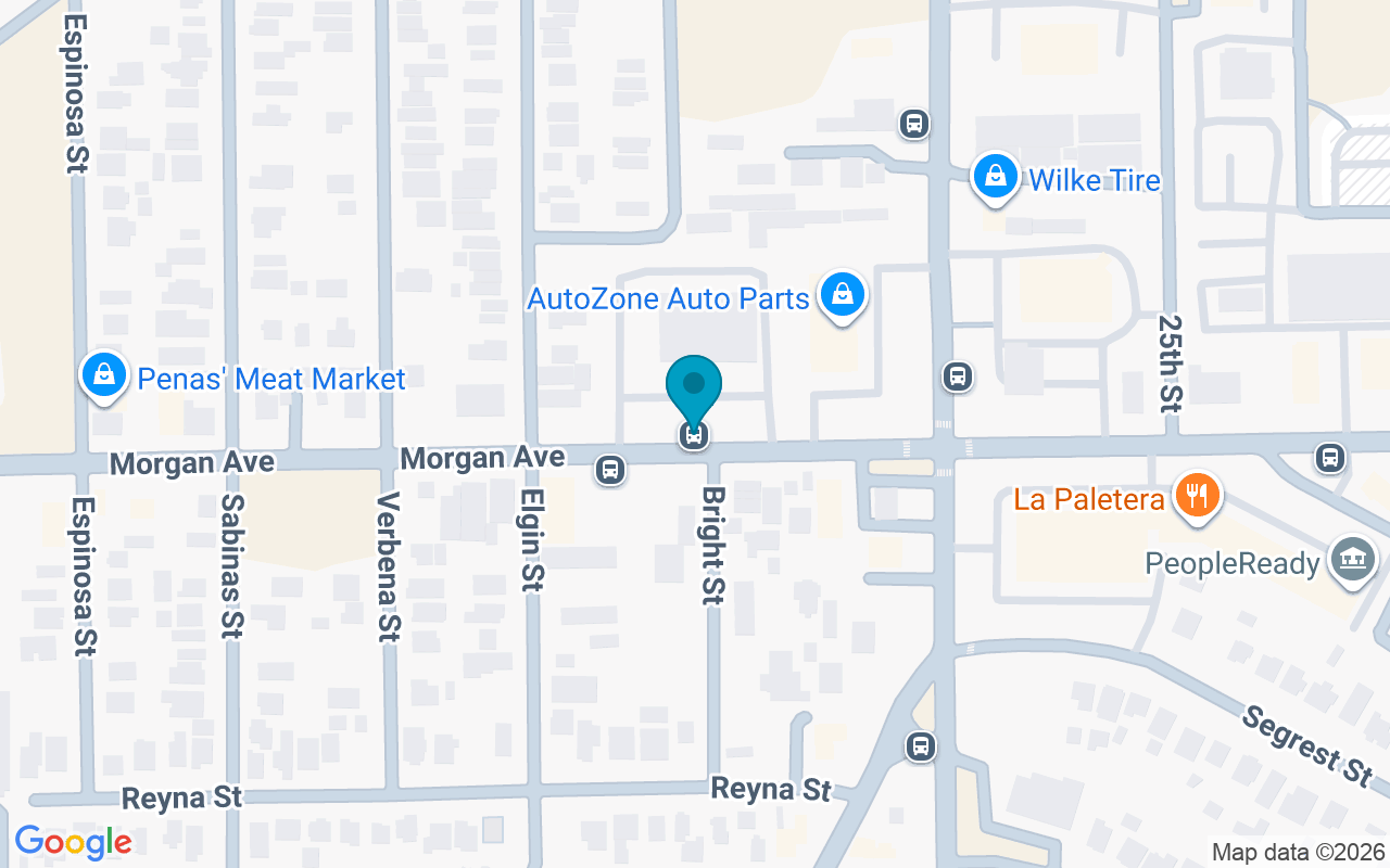 Map showing the location of Morgan @ Bright