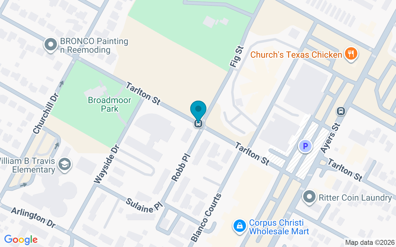 Map showing the location of Tarlton @ Robb Place