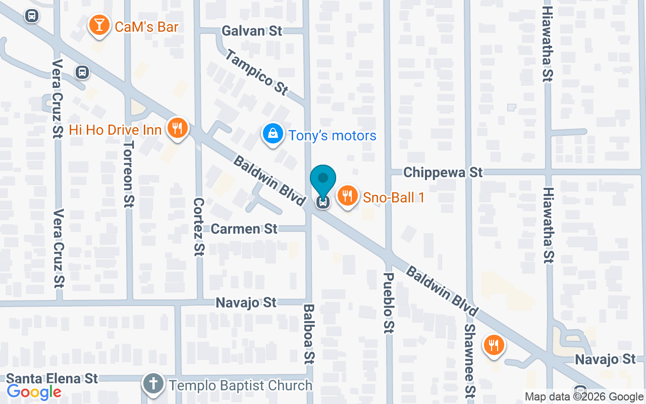 Map showing the location of Baldwin @ Balbo