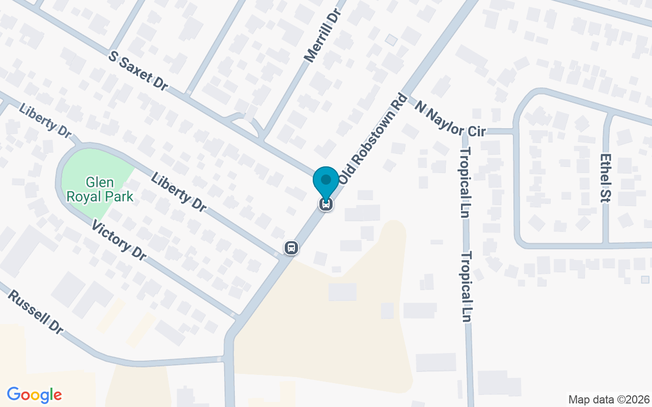 Map showing the location of Old Robstown Rd