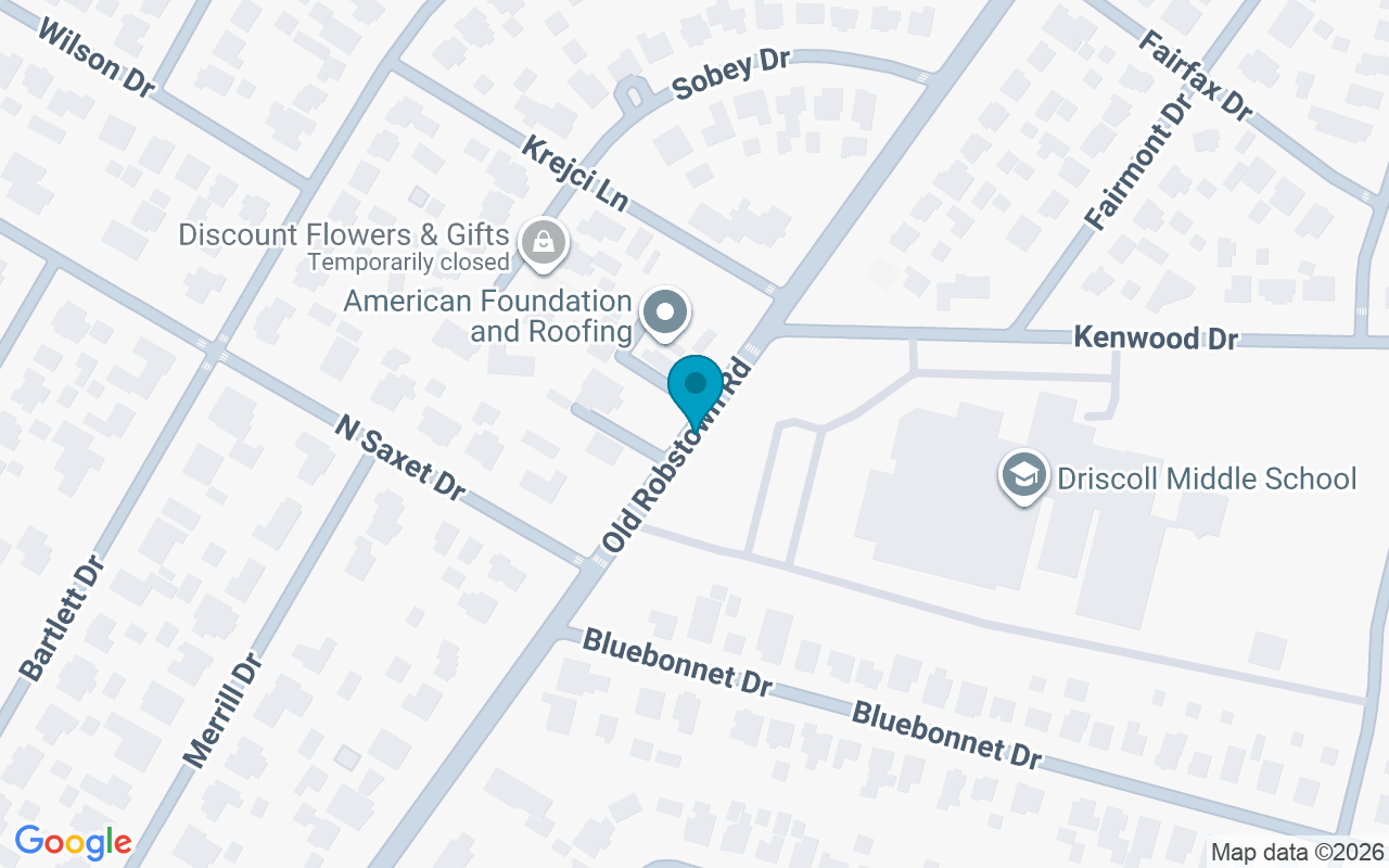 Map showing the location of Old Robstown @ Saxet