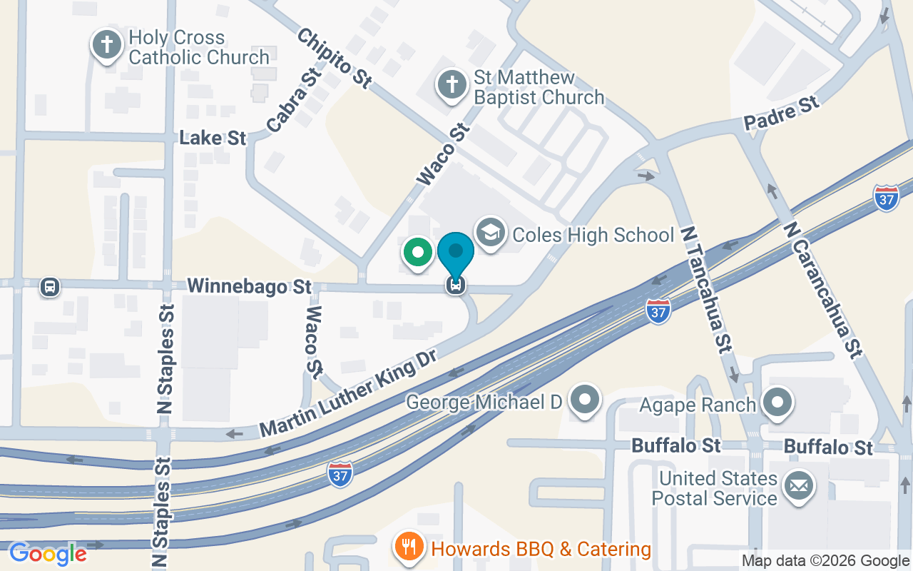 Map showing the location of Winnebago @ Cole