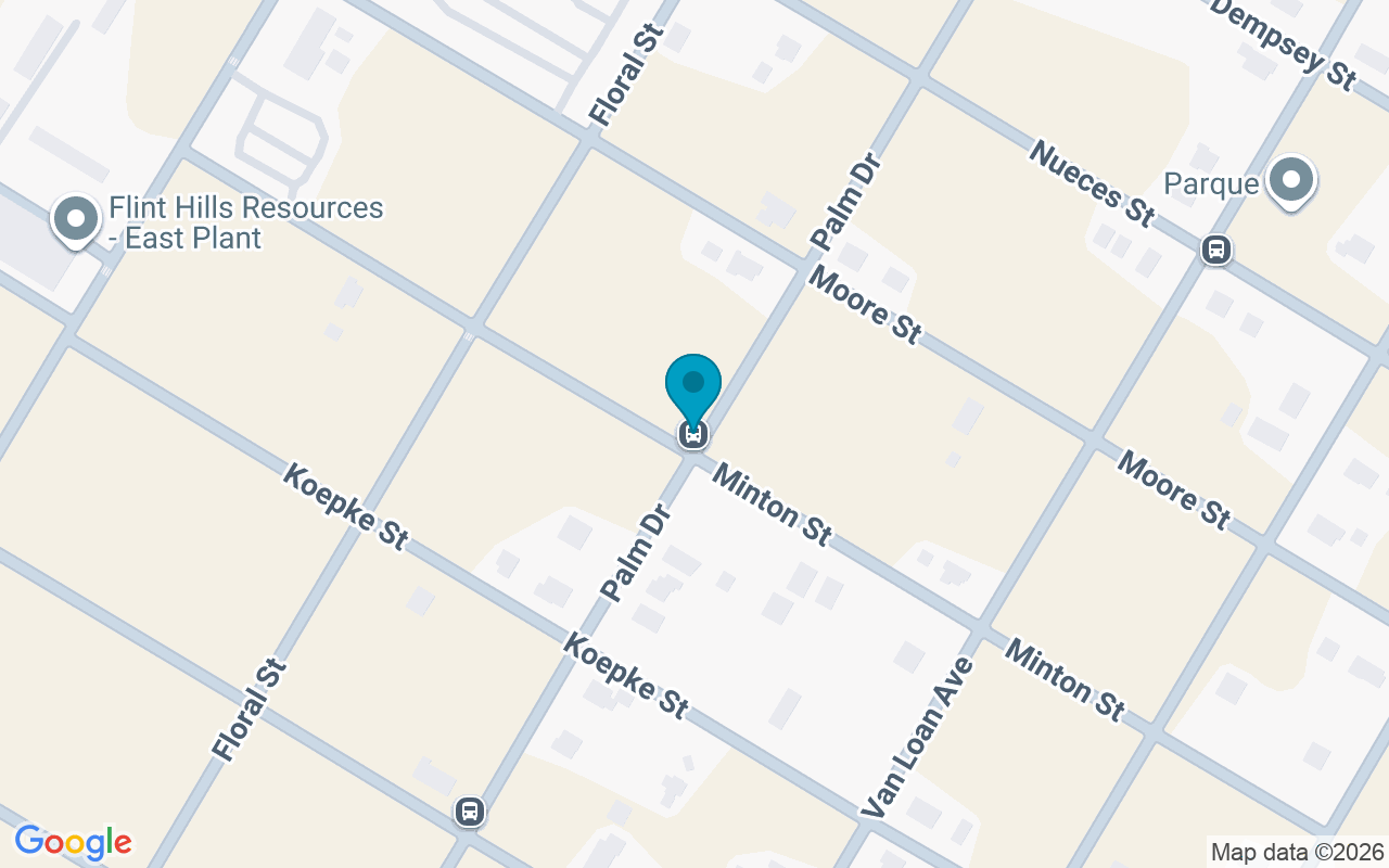 Map showing the location of Palm @ Minton
