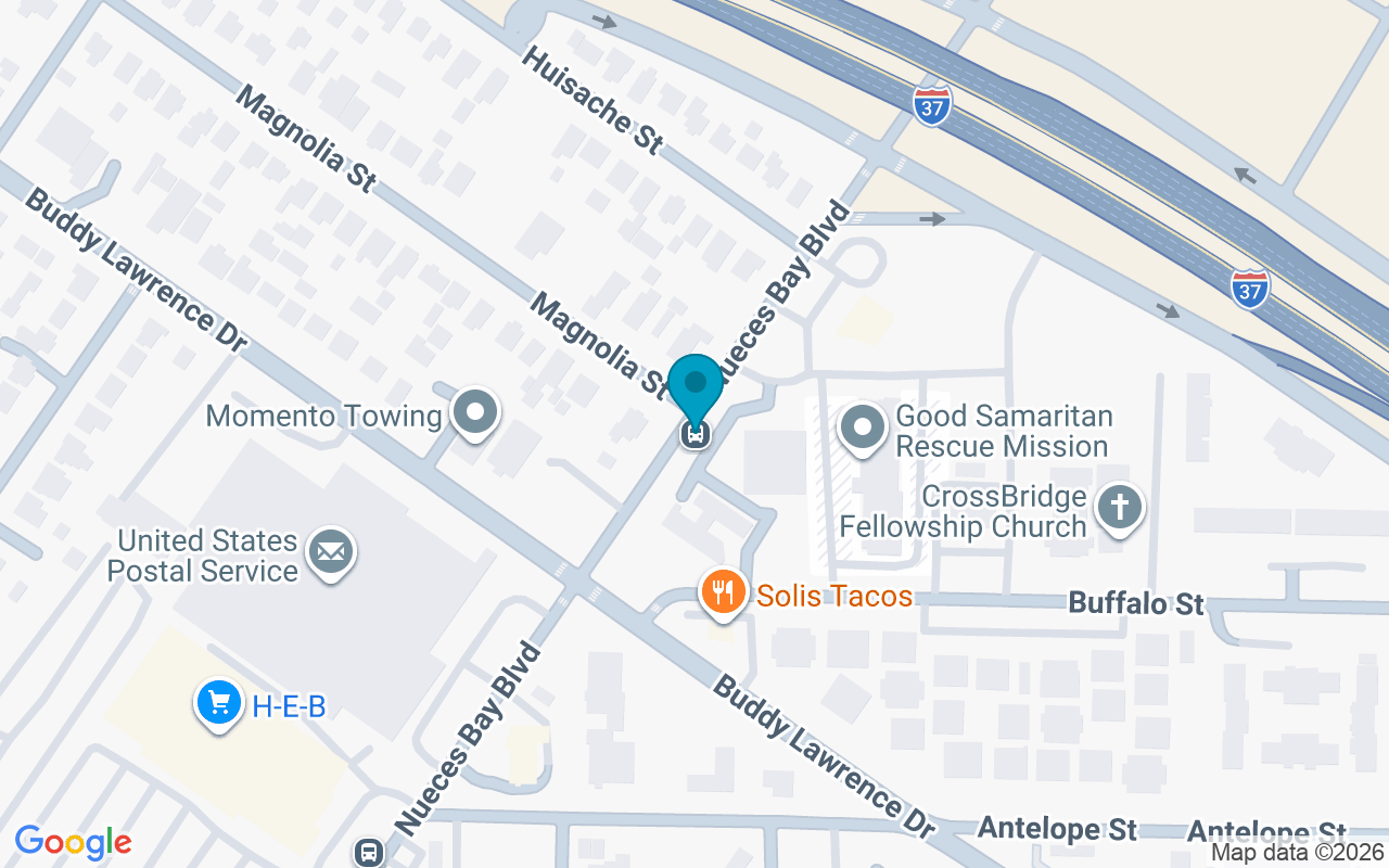 Map showing the location of Nuecesbay @ Magnolia