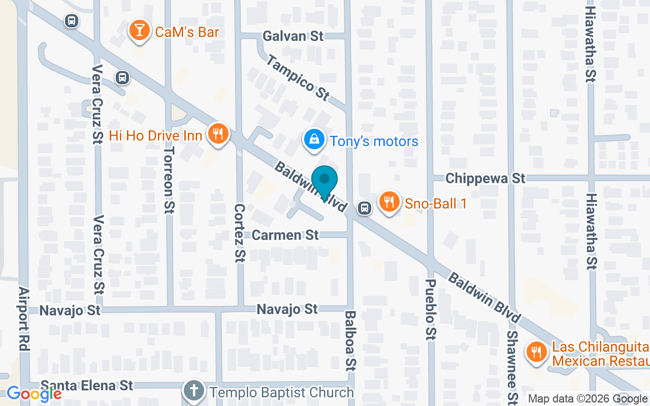Map showing the location of Baldwin @ Balboa