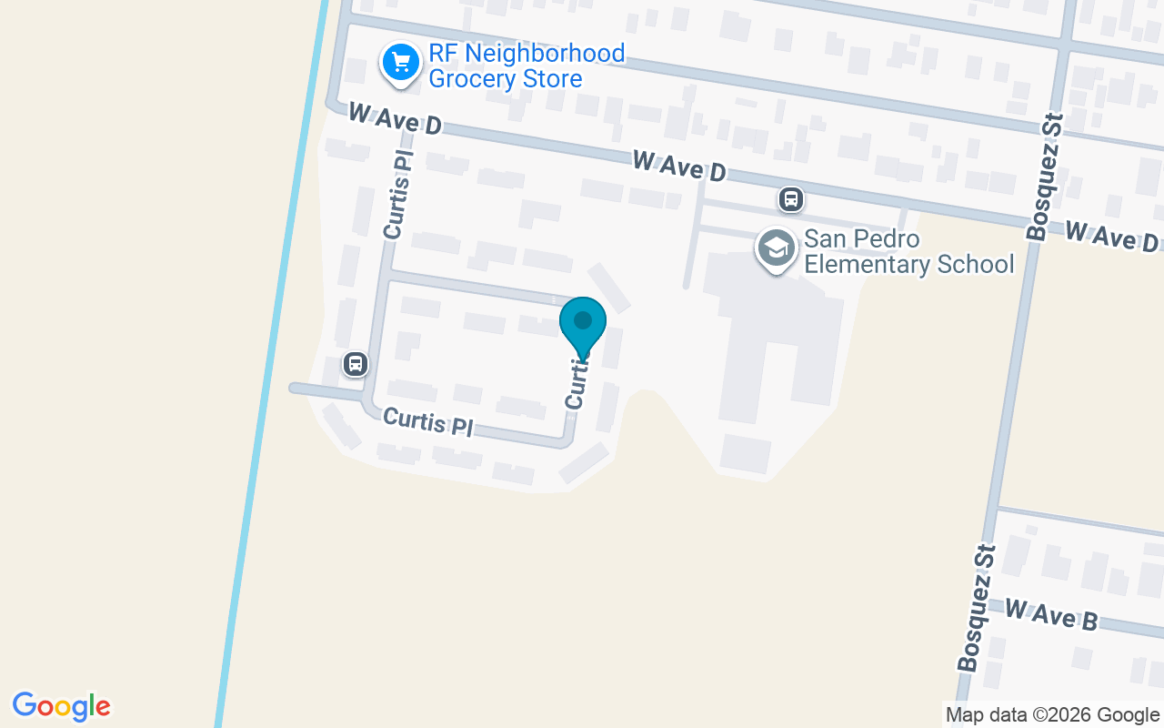 Map showing the location of Curtis Place Apts.