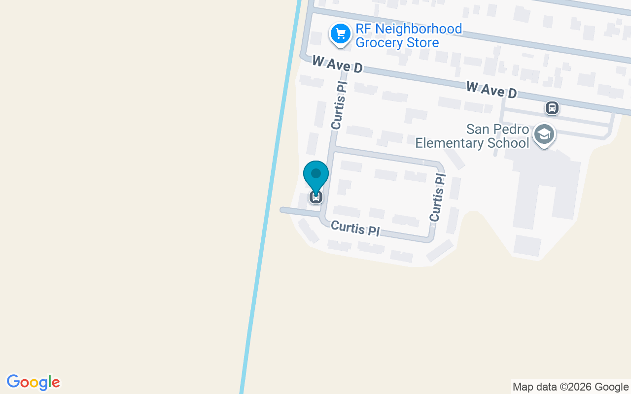 Map showing the location of Curtis Place Apts.