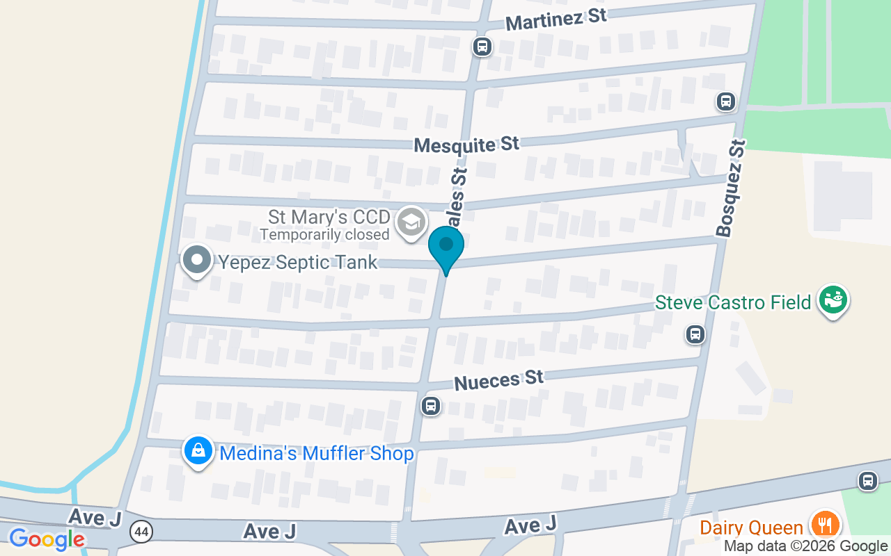 Map showing the location of Canales @ Garcia
