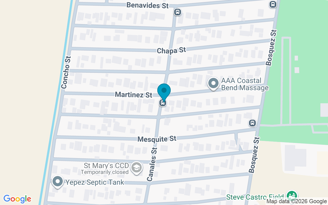 Map showing the location of Canales @ Martinez