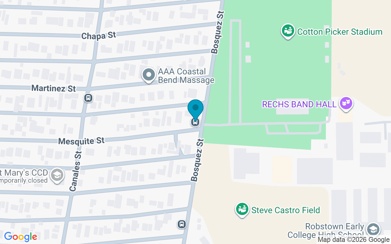 Map showing the location of Bosques @ Mesquite