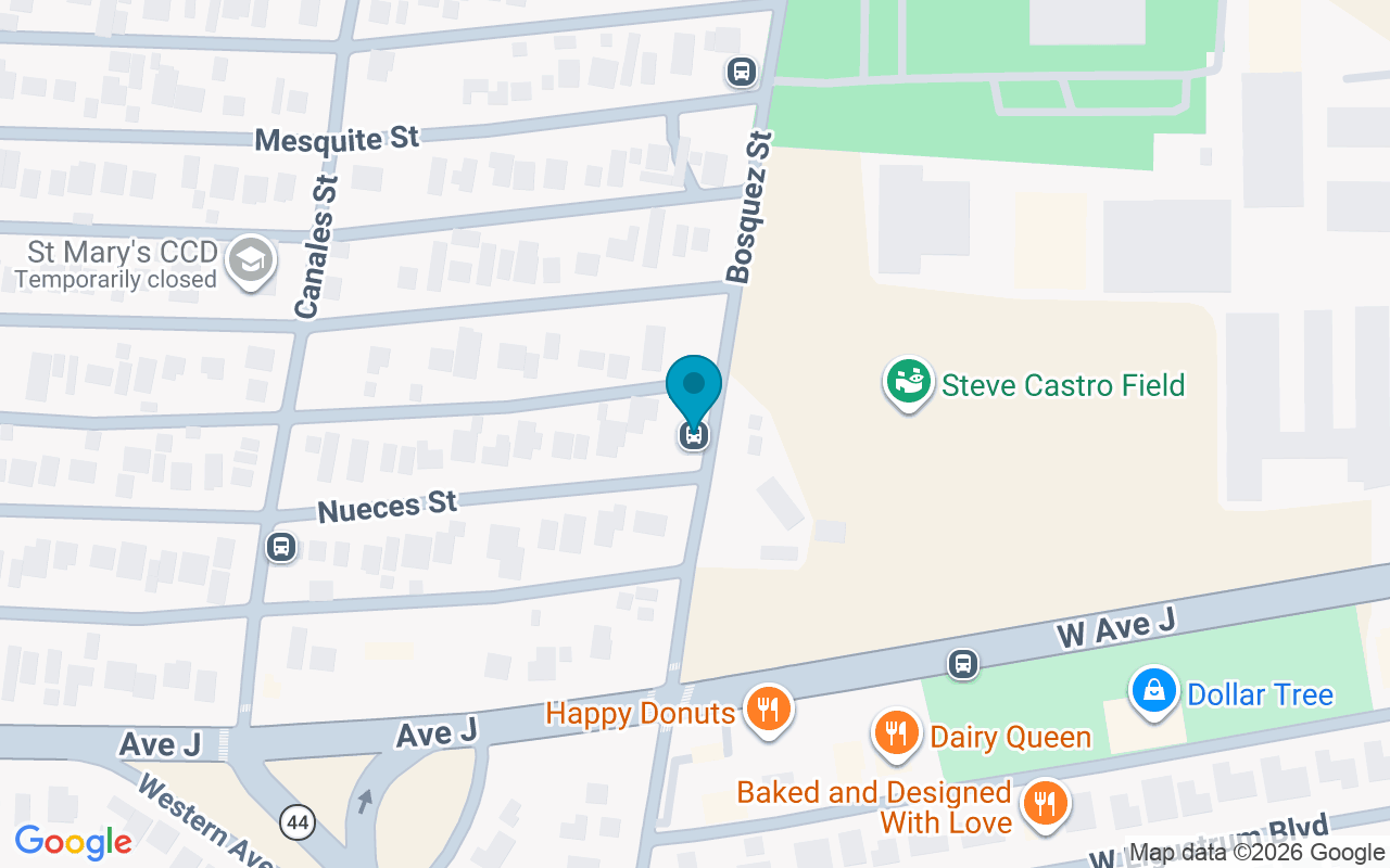 Map showing the location of Bosques @ Nueces