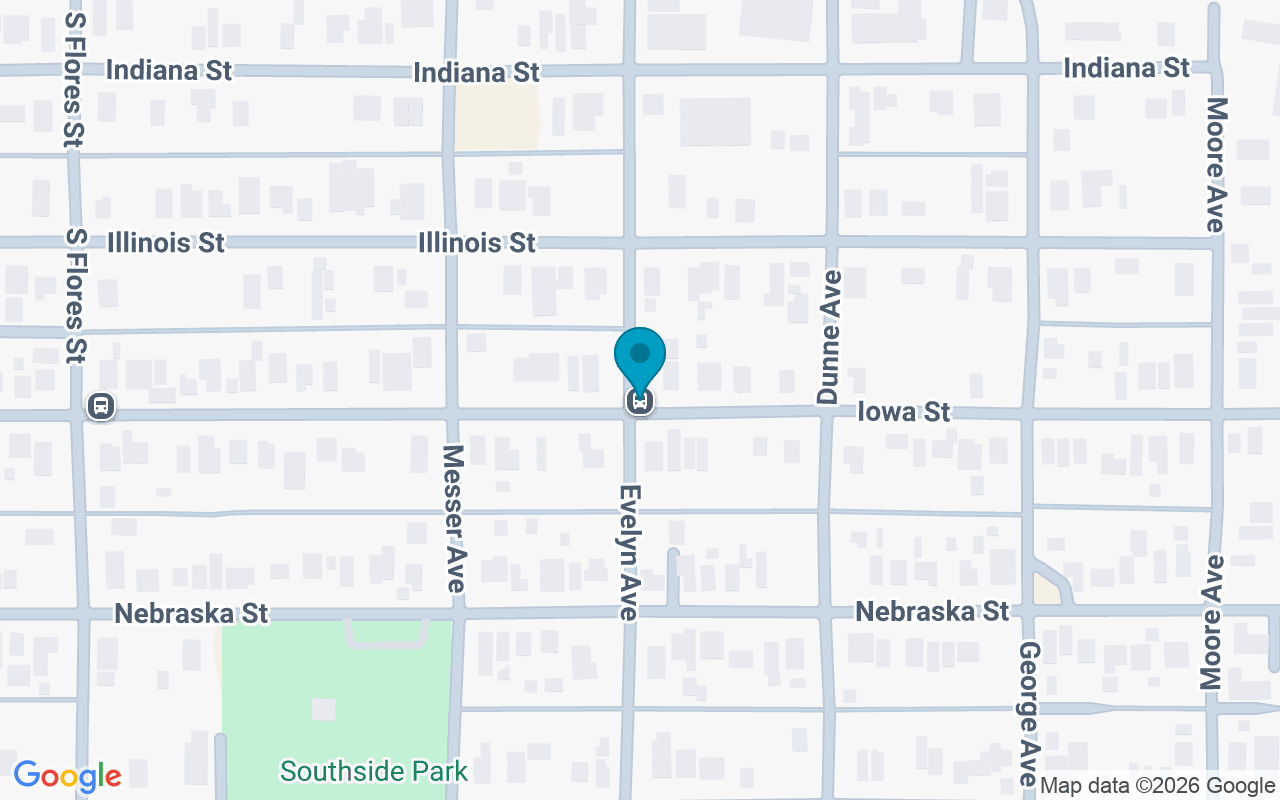 Map showing the location of Iowa @ Evelyn