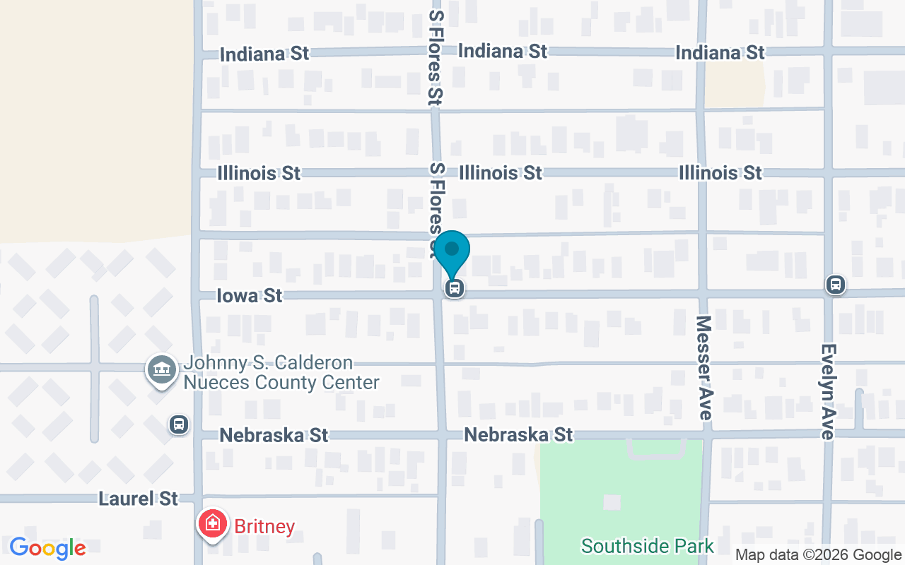 Map showing the location of Iowa @ Flores