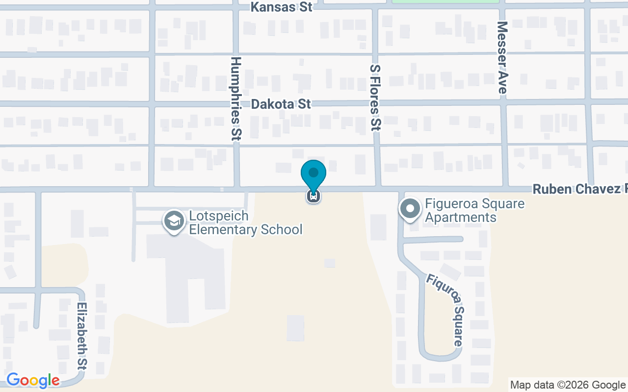 Map showing the location of Ruben Chavez