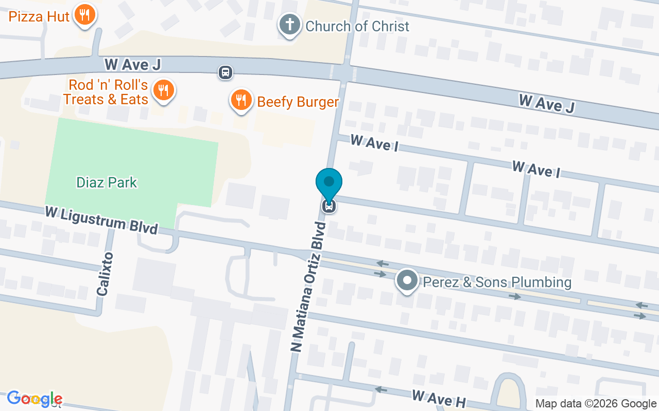 Map showing the location of Matiana Ortiz @ Ave I