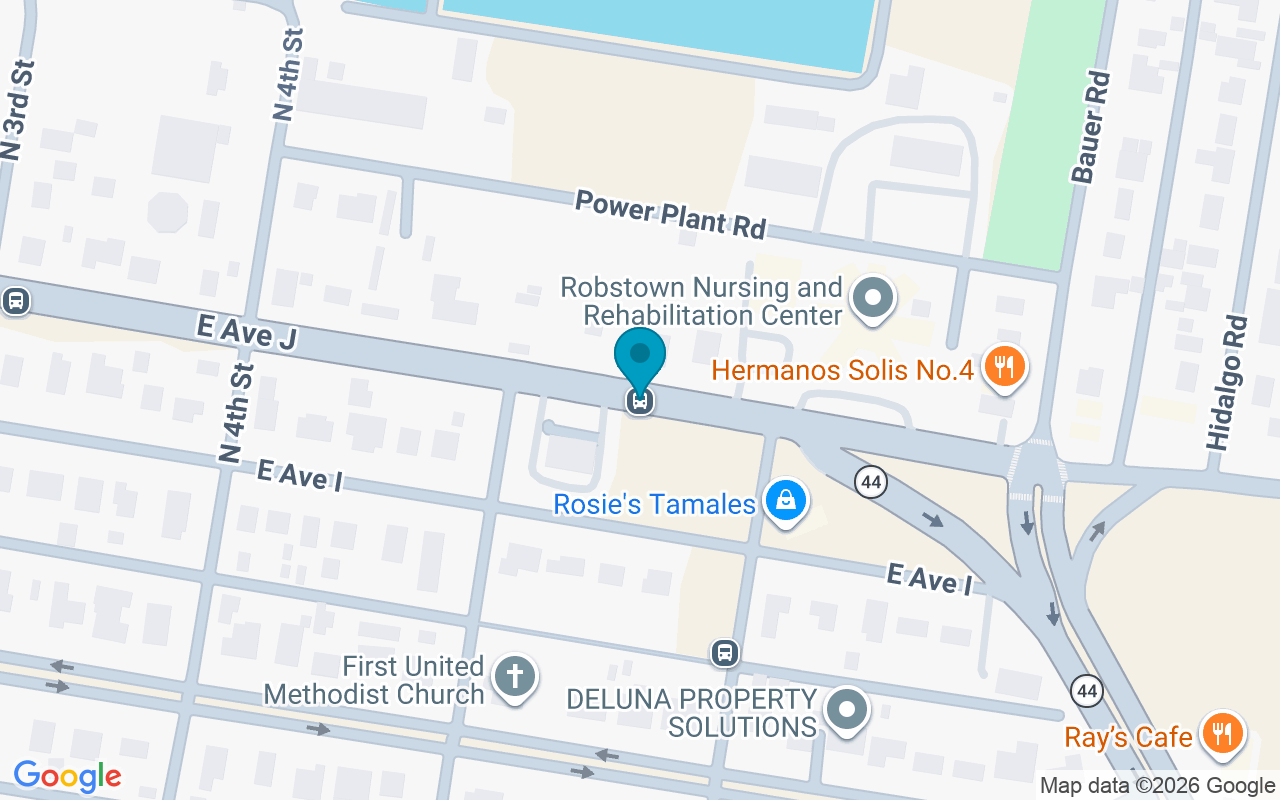 Map showing the location of Avenue @ 5th St
