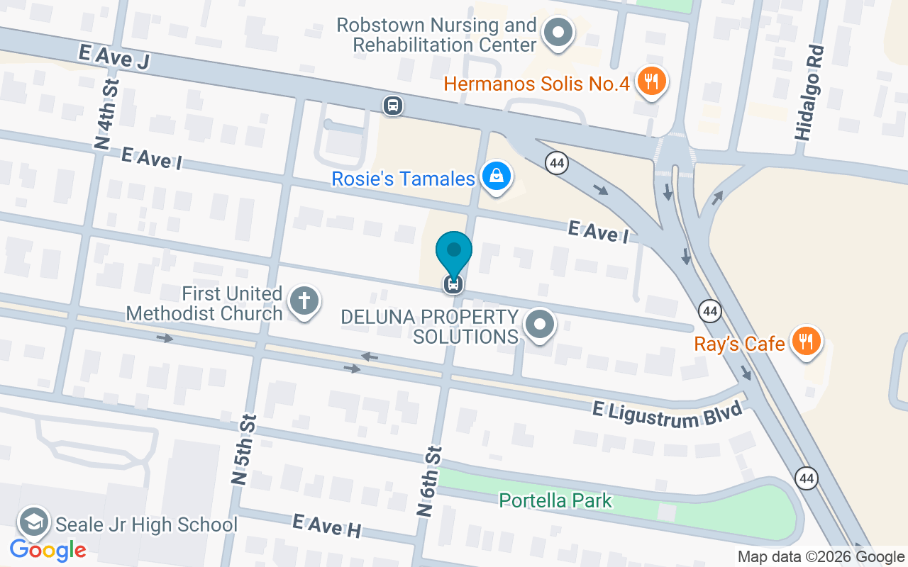 Map showing the location of 6th @ Ligustrum