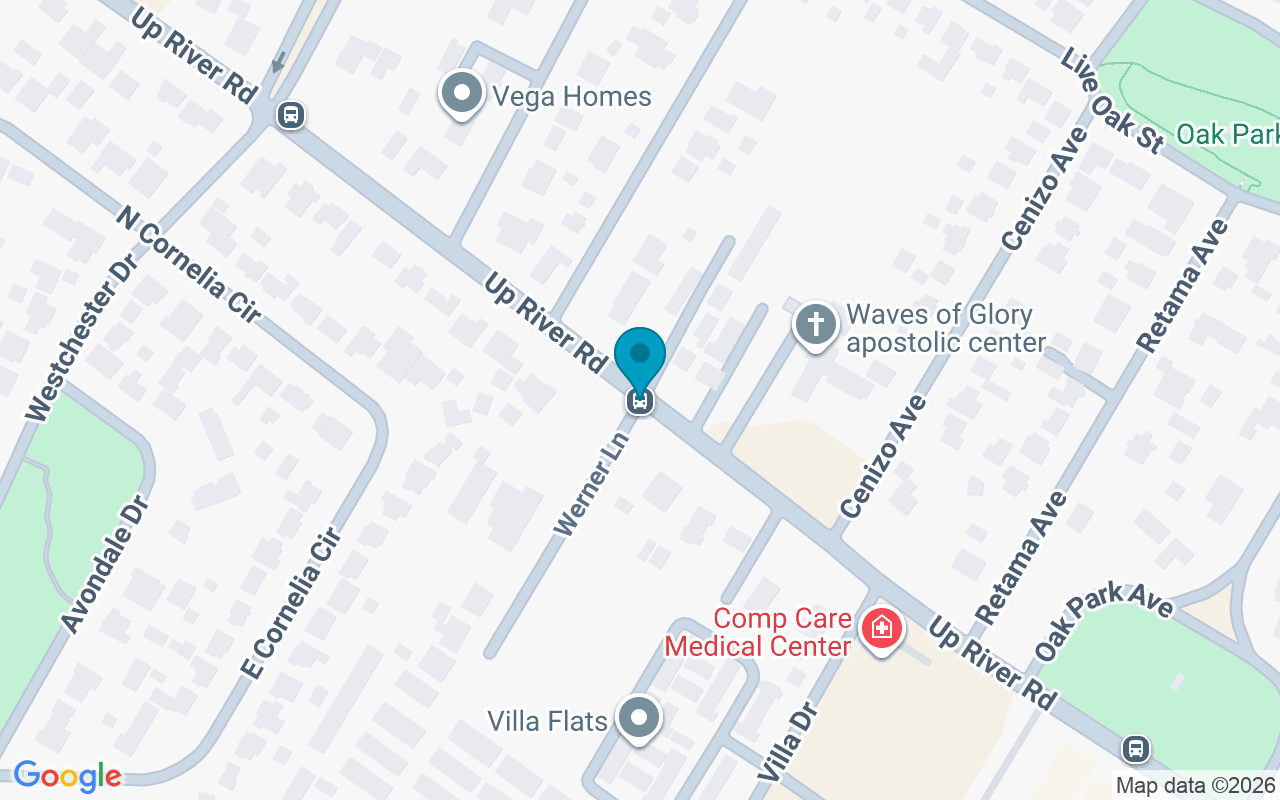 Map showing the location of Up River @ Werner