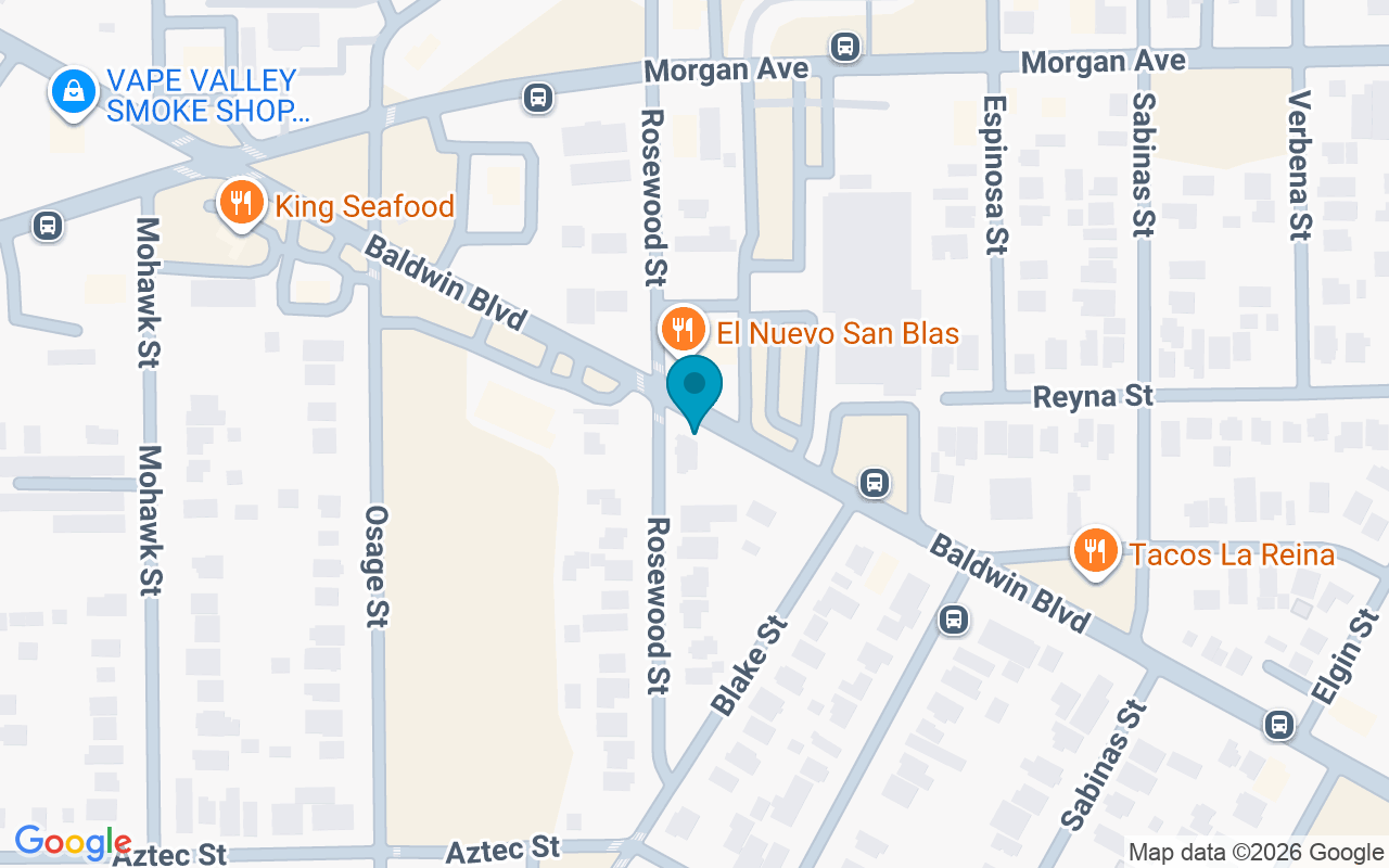 Map showing the location of Baldwin @ Rosewood
