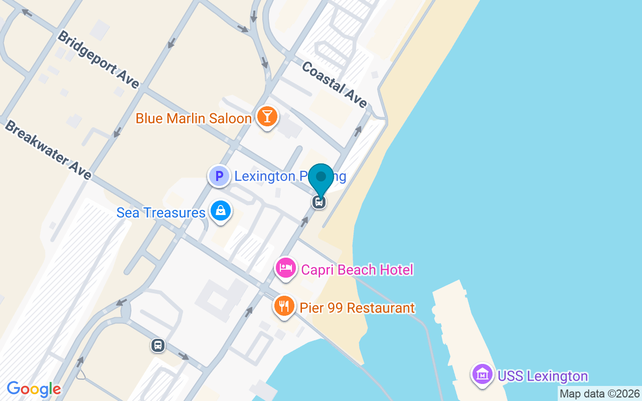 Map showing the location of Shoreline @ Bridgeport
