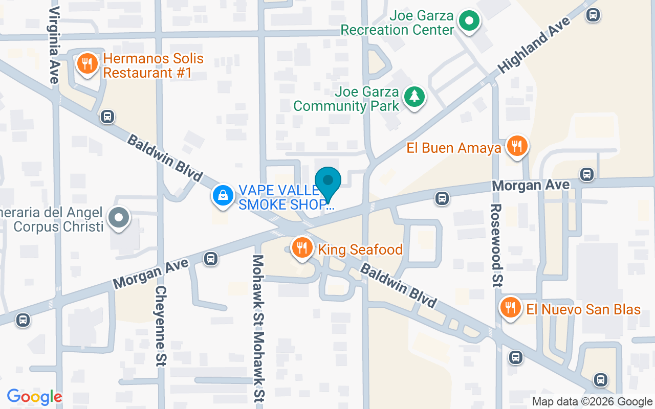 Map showing the location of Baldwin @ Morgan
