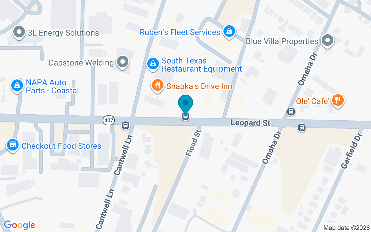 Map showing the location of Leopard @ Cantwell