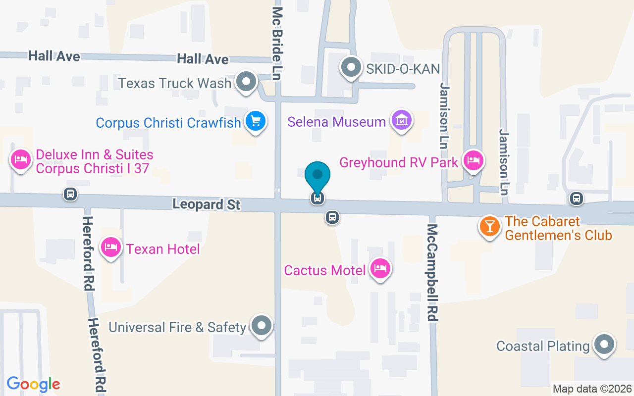 Map showing the location of Leopard @ McCampbell