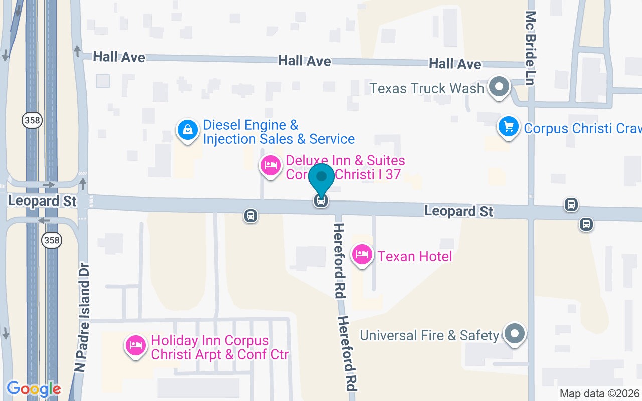 Map showing the location of Leopard