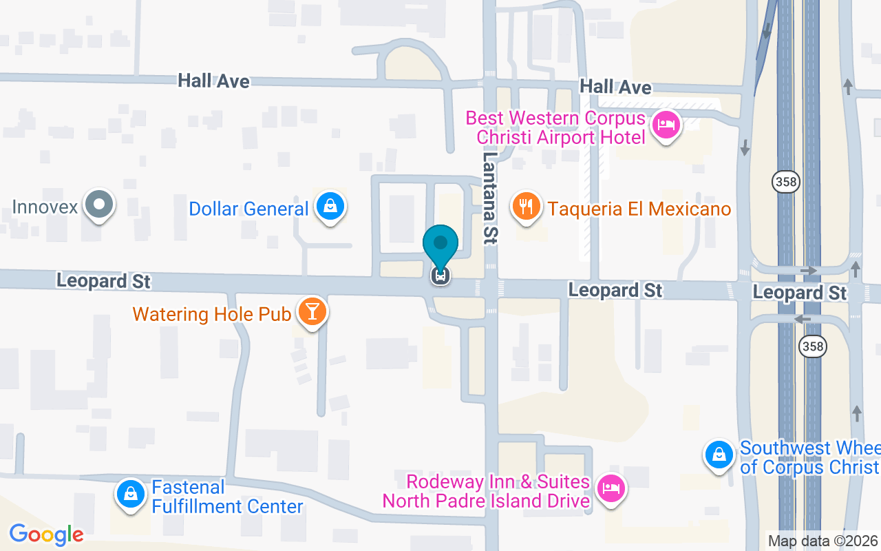 Map showing the location of Leopard @ Lantana
