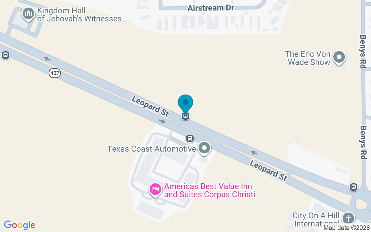 Map showing the location of Leopard @ Motel