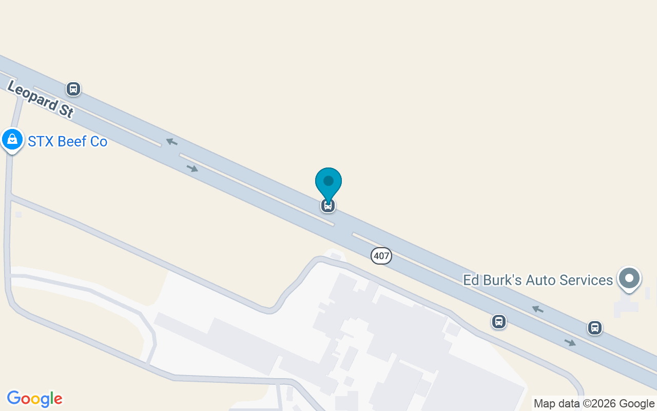 Map showing the location of Leopard @ Stx Beef