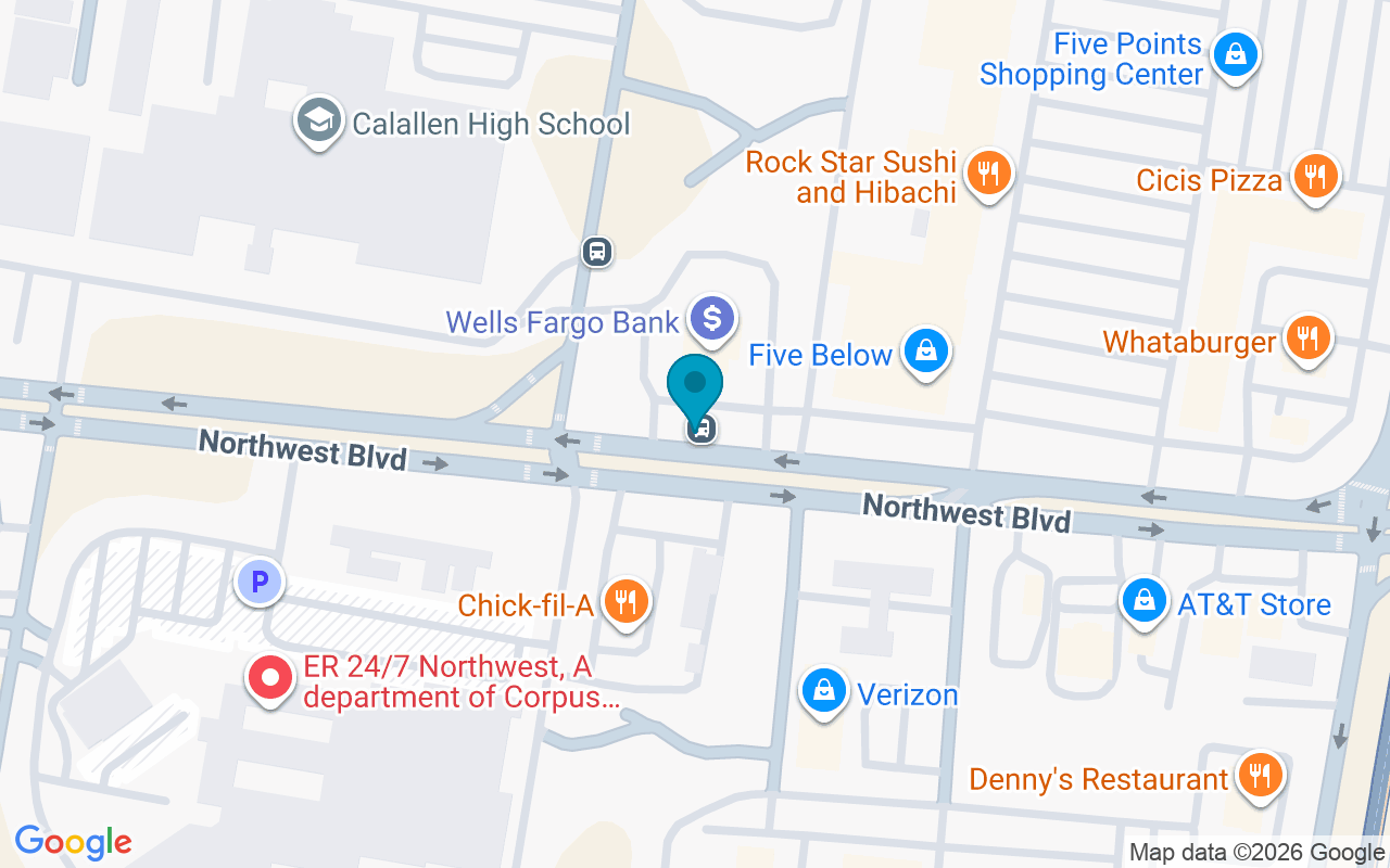 Map showing the location of Northwest @ Wildcat