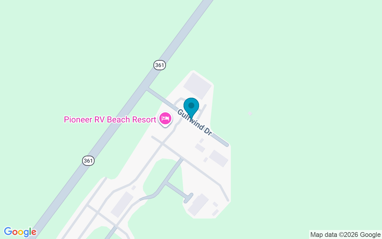 Map showing the location of Pioneer Rv Park