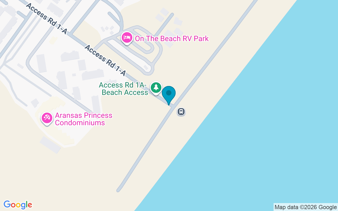 Map showing the location of Access Rd 1a @ Beach
