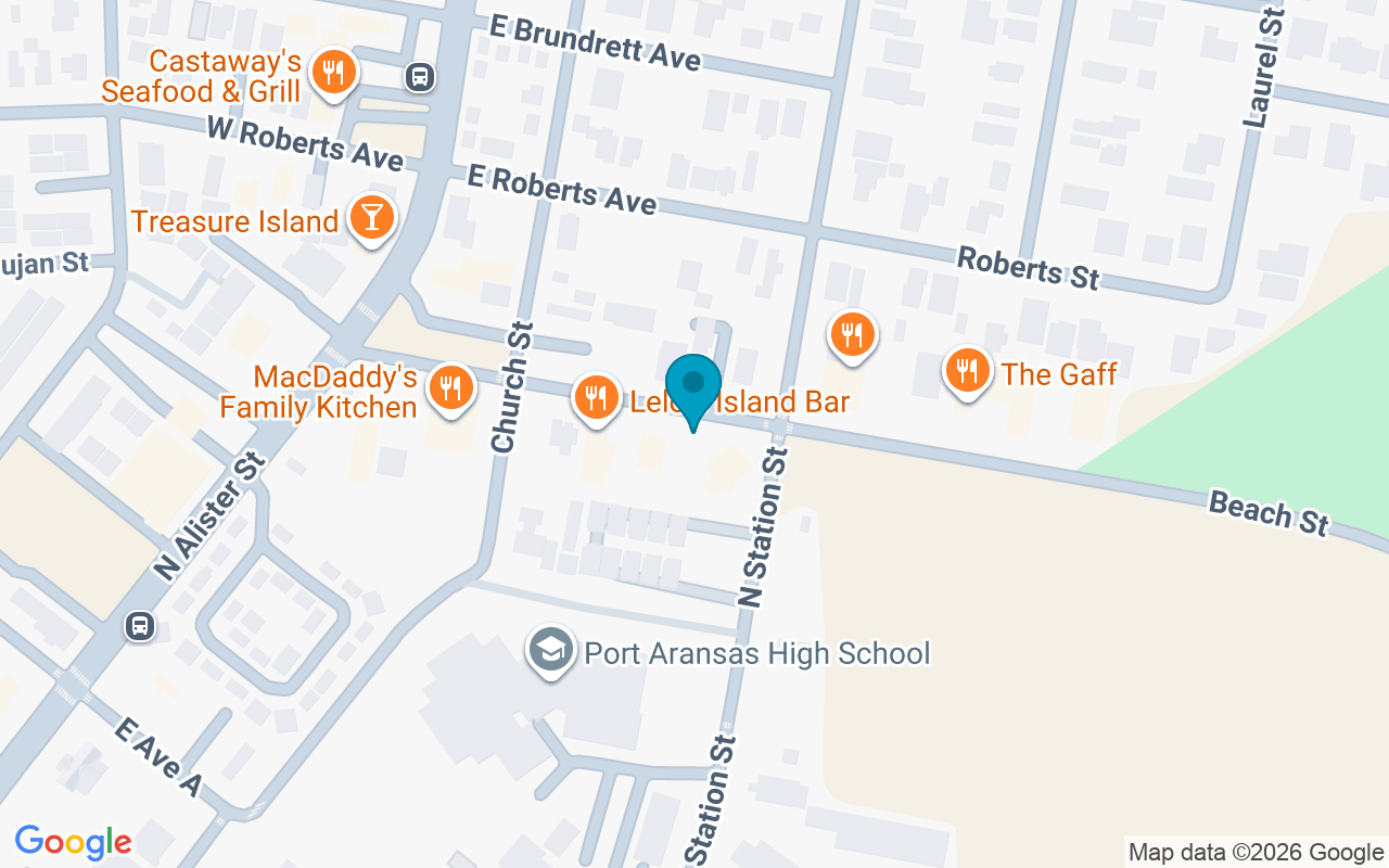 Map showing the location of Beach Ave @ Churchst