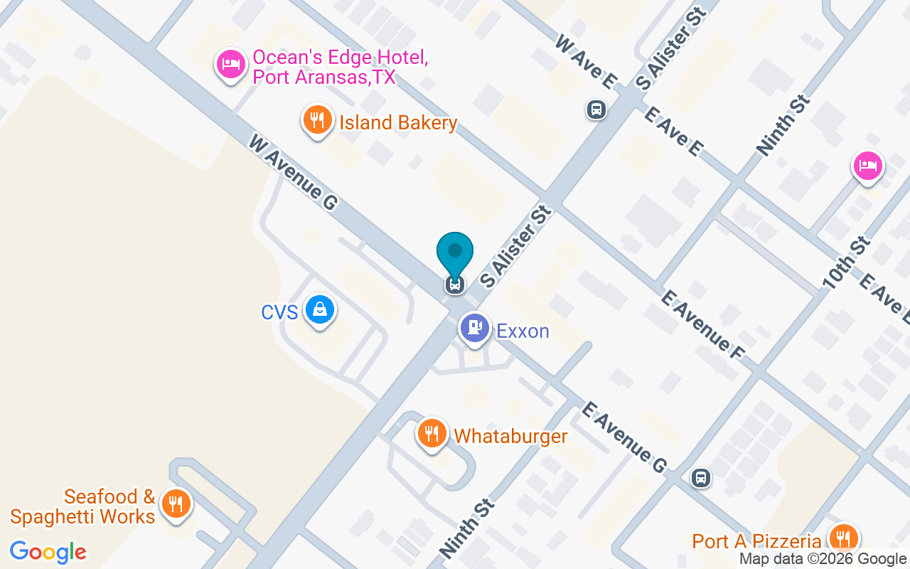 Map showing the location of Ave G @ Alister
