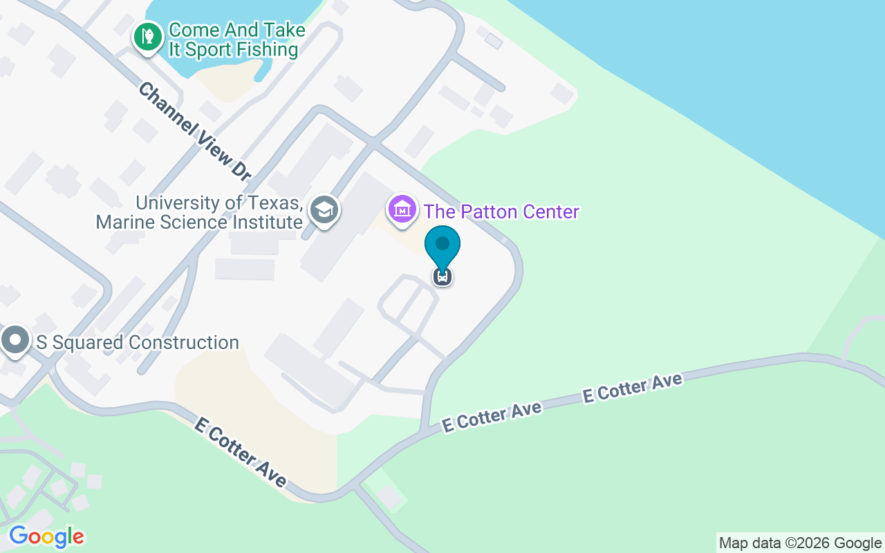 Map showing the location of UT Marine Scien