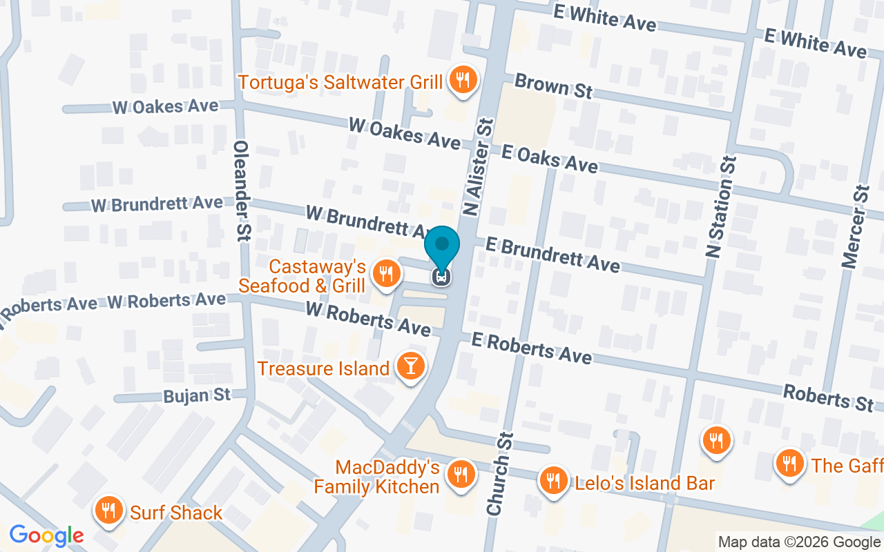 Map showing the location of Allister @ Roberts