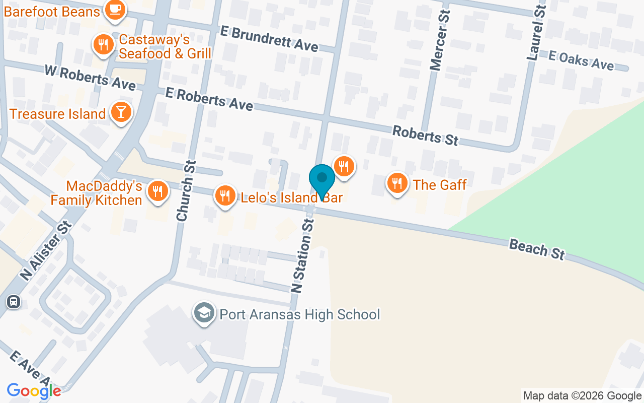 Map showing the location of Beach @ W Station