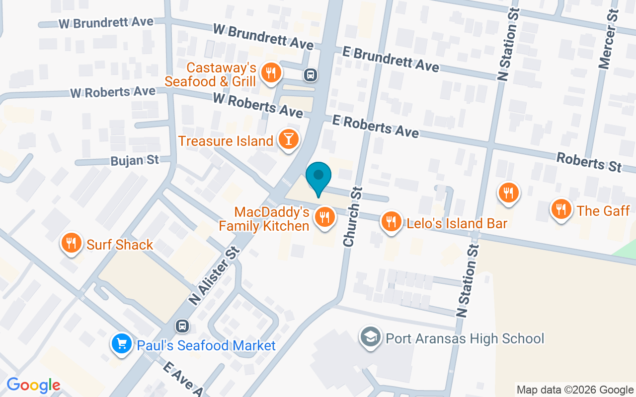 Map showing the location of Beach @ Allister