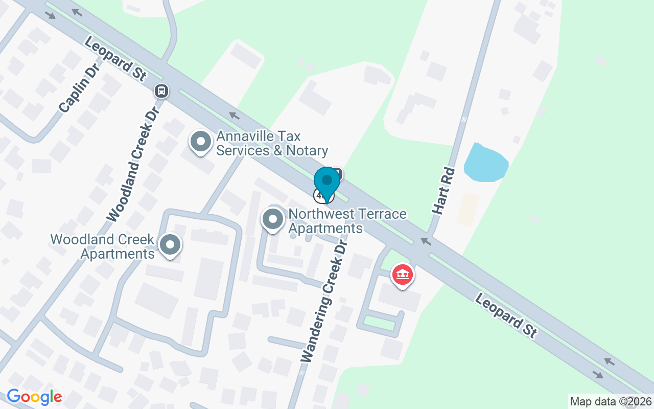 Map showing the location of Leopard @ Wandering