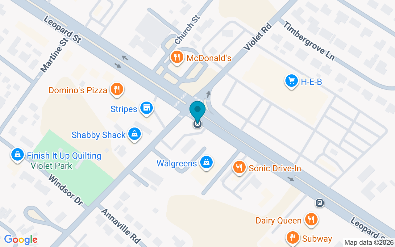 Map showing the location of Leopard @ Violet