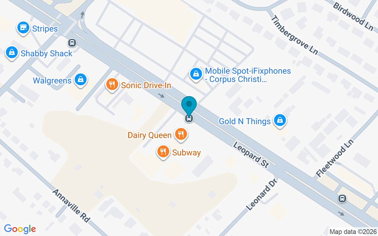 Map showing the location of Leopard Square
