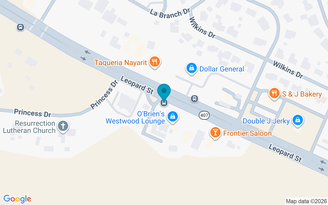 Map showing the location of Leopard @ Princess