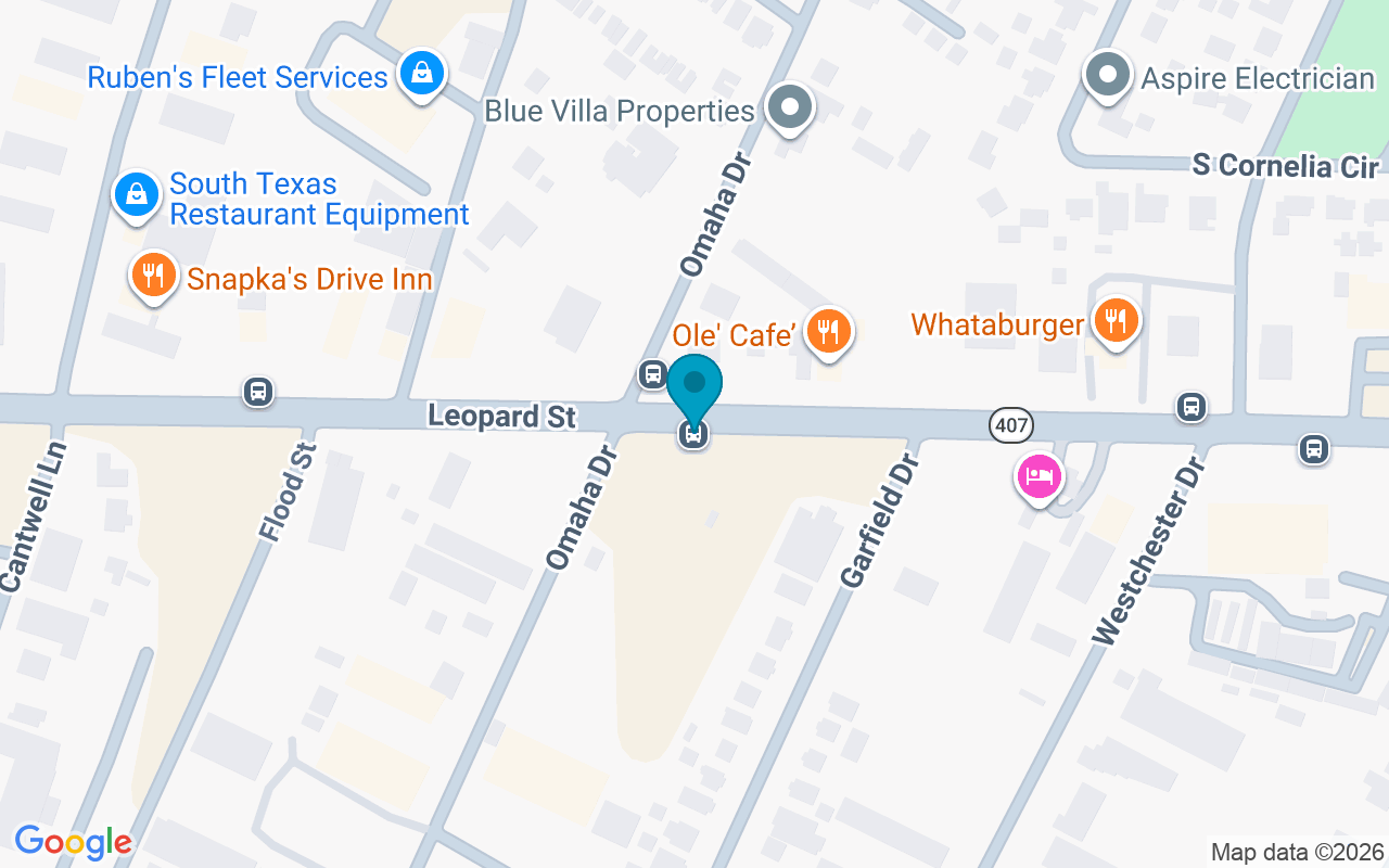 Map showing the location of Leopard @ Omaha