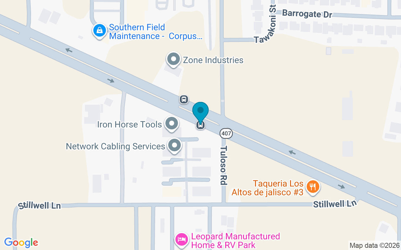 Map showing the location of Leopard @ Tuloso
