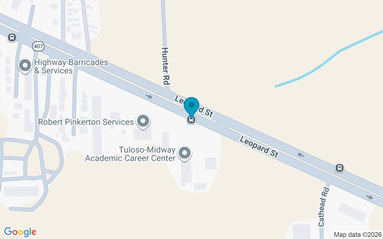 Map showing the location of 7601 Leopard